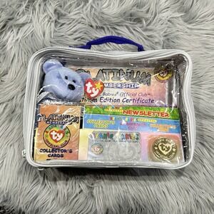 Ty‎ Beanie Babies Official Club Kit II Platinum Edition Rare VTG 1999 W/Stickers